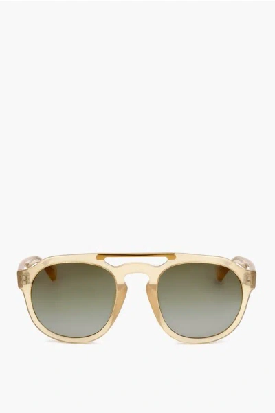 Linda Farrow Dries Van Noten Aviator Sunglasses With Metal Detail