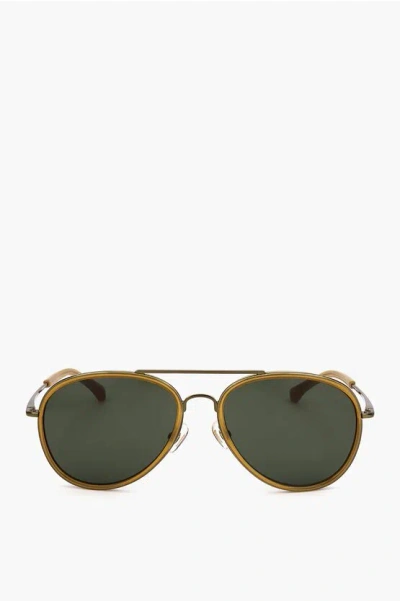 Linda Farrow Dries Van Noten Aviator Sunglasses With Plastic Frame