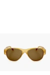 Linda Farrow Dries Van Noten Aviator Sunglasses With See Through Frame
