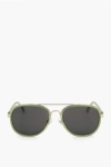 Linda Farrow Dries Van Noten Aviator Sunglasses With Slim Rods