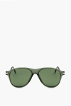 Linda Farrow Dries Van Noten Aviator Sunglasses With Ton-sur-ton Lenses