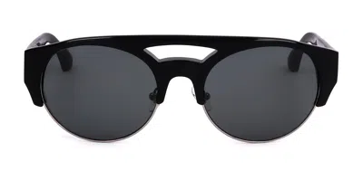 Linda Farrow Dries Van Noten Dvn152 C4 Women's Sunglasses Black Size 54