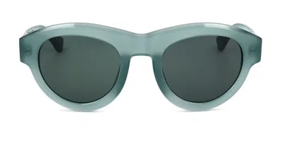 Linda Farrow Dries Van Noten Dvn66 C3 Women's Sunglasses Green Size 51
