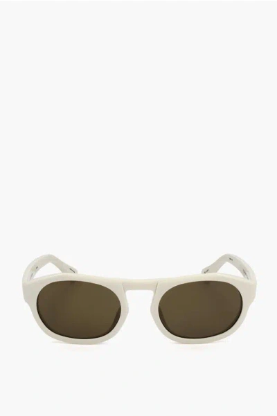 Linda Farrow Dries Van Noten Oval Sunglasses With Plastic Frame