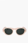 Linda Farrow Dries Van Noten Oval Sunglasses With See Through Frame