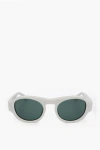 Linda Farrow Dries Van Noten Oval Sunglasses With See Through Frame