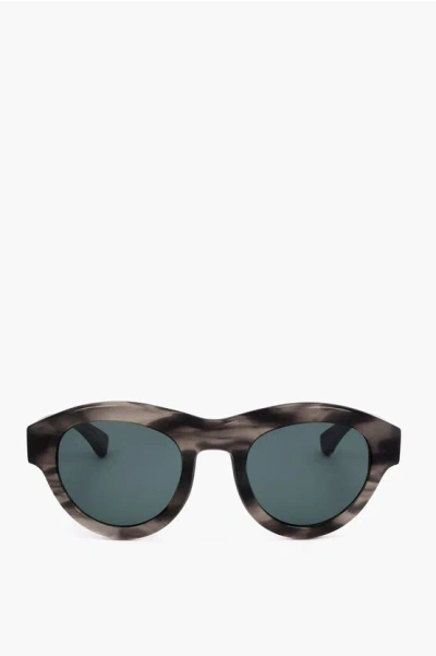 Linda Farrow Dries Van Noten Oversized Sunglasses With Marble Effect Fram