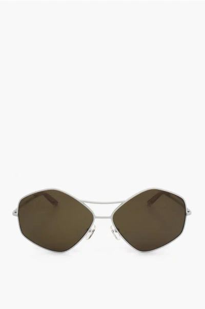 Linda Farrow Dries Van Noten Pentagonal Sunglasses With Double Bridge