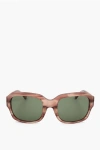 Linda Farrow Dries Van Noten Rectangular Sunglasses With Marble Effect Fr
