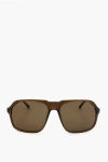 Linda Farrow Dries Van Noten Rectangular Sunglasses With Plastic Frame