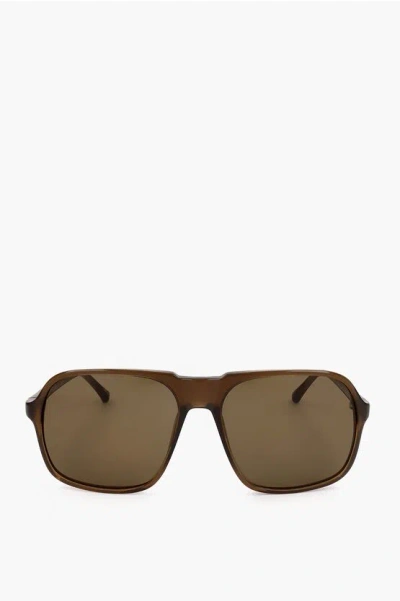 Linda Farrow Dries Van Noten Rectangular Sunglasses With Plastic Frame
