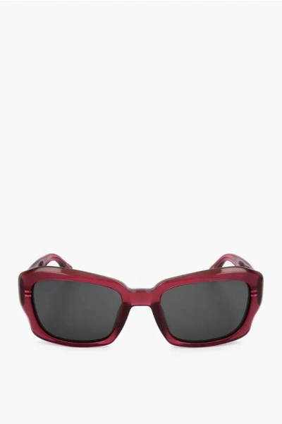 Linda Farrow Dries Van Noten Rectangular Sunglasses With Plastic Frame