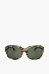 Linda Farrow Dries Van Noten Rectangular Sunglasses With Zebra Patterned