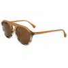 Linda Farrow Dries Van Noten Pantos Sunglasses With Straight Bridge In Brown