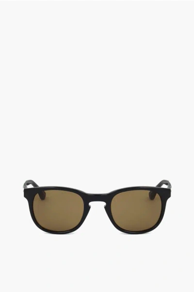 Linda Farrow Dries Van Noten Wayfarer Sunglasses With Monochrome Lenses
