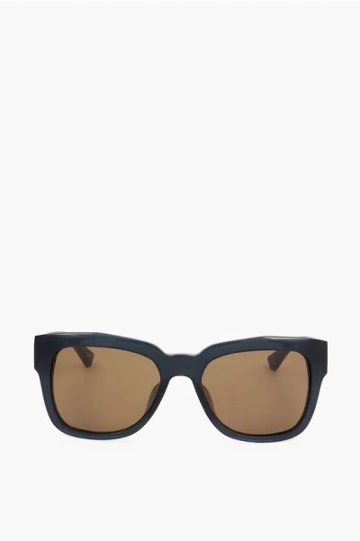 Linda Farrow Dries Van Noten Wayfarer Sunglasses With See Through Frame