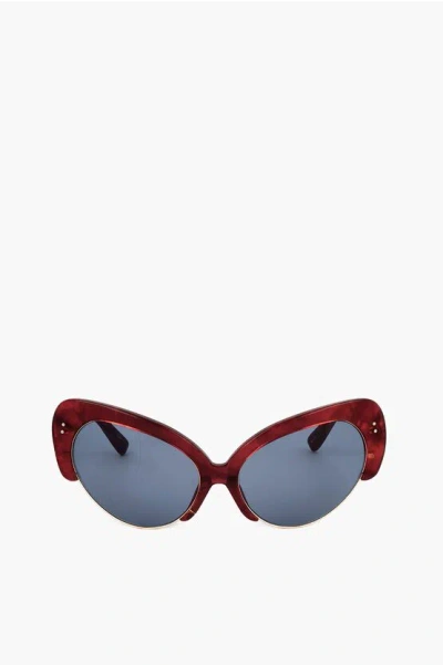Linda Farrow Erdem Half-frame Cat-eye Sunglasses