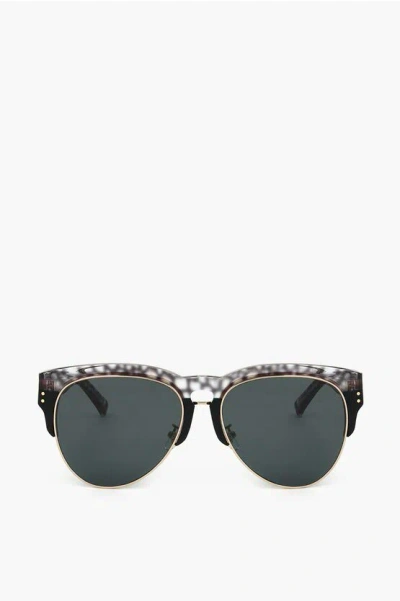 Linda Farrow Erdem Wayfarer Sunglasses With Patterned Frame