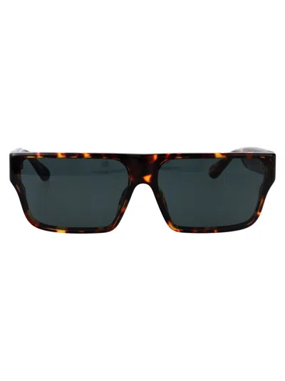 Linda Farrow Sunglasses Lfl1501 C3 Sun C3 In Darkt-shell/lightgold/deepgreen