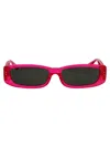 Linda Farrow Sunglasses Lfl1419 C7 Sun C7 In Neonpink/lightgold/grey