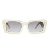 Linda Farrow Rectangular-frame Sunglasses In White