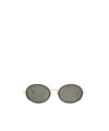 Linda Farrow Finn Round Frame Sunglasses In Gray