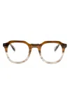 Linda Farrow Fletcher Square-frame Glasses In Brown