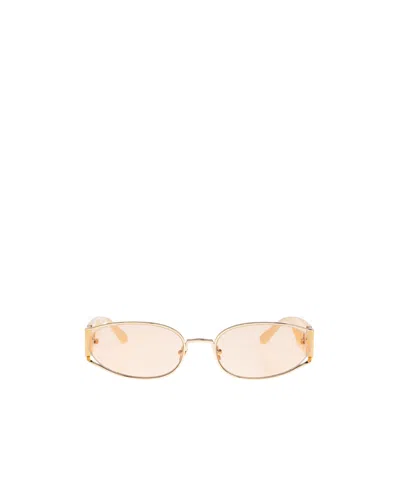 Linda Farrow Full Frame Sunglasses In Beige