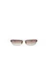 Linda Farrow Cleo - Rose Gold Sunglasses In Nude