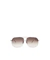 Linda Farrow Full Frame Sunglasses In White