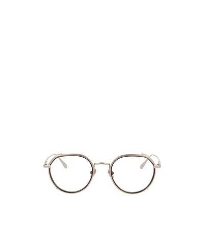 Linda Farrow Geometric Flat Mirror In Nude