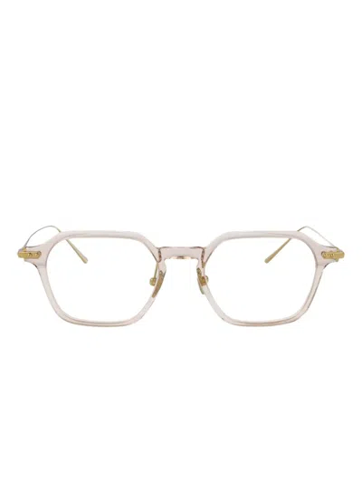 Linda Farrow Geometric-frame Glasses In Gray