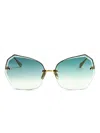 Linda Farrow Geometric-frame Sunglasses