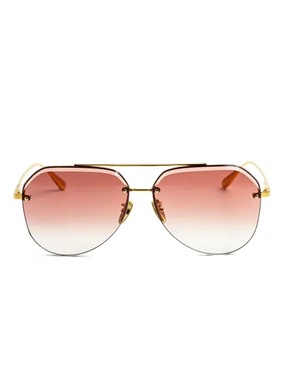 Linda Farrow Geometric-frame Sunglasses