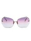 Linda Farrow Geometric-frame Sunglasses