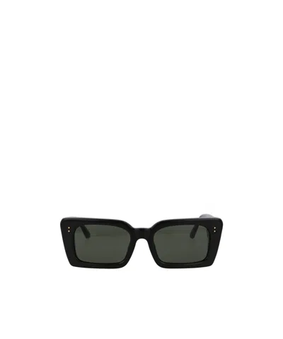 Linda Farrow Geometric Frame Sunglasses In Black
