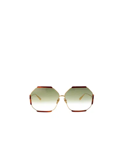 Linda Farrow Margot Oversize-frame Sunglasses In Multi