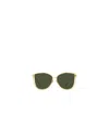 Linda Farrow Geometric Sunglasses In Green