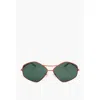 Linda Farrow Dries Van Noten Pentagonal Sunglasses With Double Bridge