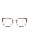 Linda Farrow Hans Cat-eye Glasses In Gold