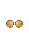 Linda Farrow Hexagonal Frame Sunglasses In Multicolor