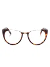 Linda Farrow Iris Glasses In Brown
