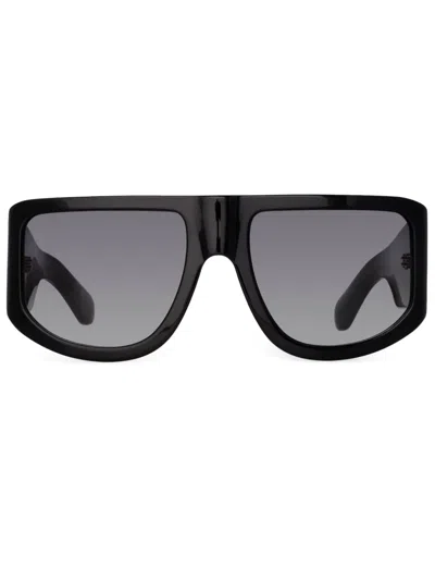 Linda Farrow It Girl Oversized Sunglasses In Black