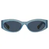 Linda Farrow Jacquemus X  Oval In Blue