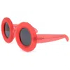 Linda Farrow Jeremy Scott Unisex Sunglasses In Red