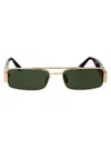 Linda Farrow Sunglasses Lfl1470 C2 Sun C2 In Lightgold/darkt-shell/green