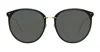 Linda Farrow Kings - Black / Yellow Gold Sunglasses In Black