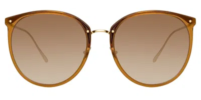 Linda Farrow Kings Opt Lflc747 C34 Occhiali Da Sole Marroni Per Donna In Brown