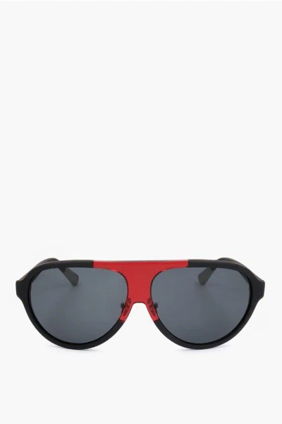 Linda Farrow Kris Van Assche Aviator Sunglasses With Two-tone Frame