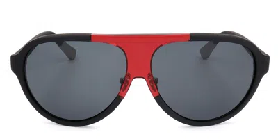 Linda Farrow Kris Van Assche Kva33 C2 Men's Sunglasses Black Size 60 In Gray